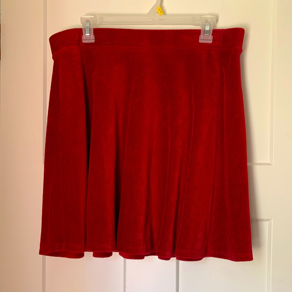 Forever 21 Red Skater skirt